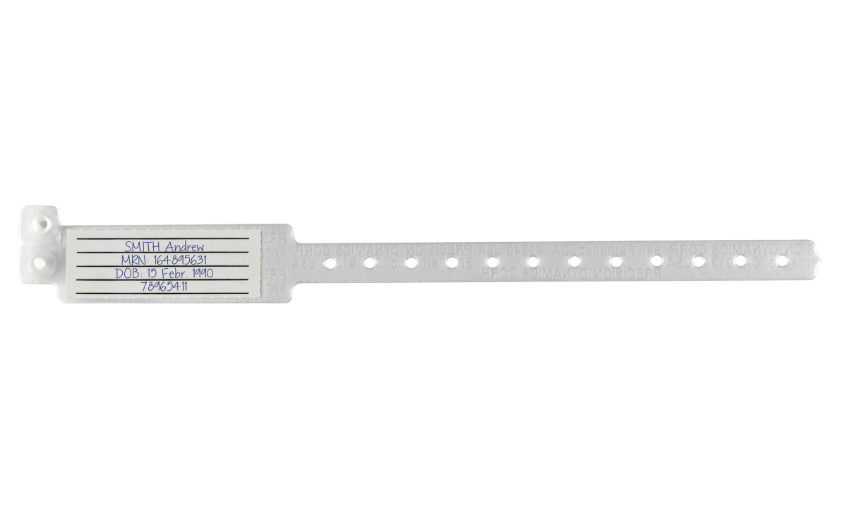 Bracelets Veri-Color à insertion de carte - Taille Adulte/Pédiatrie