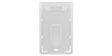 Porte-badge premium pour 1 carte, avec encoche d’extraction pour le pouce