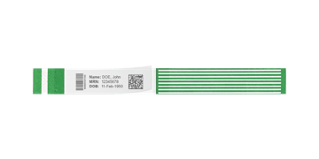 Bracelets Short Stay Labelband avec film de protection adhésif