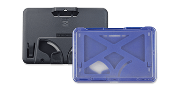 Porte-badge B-Holder horizontal pour 3 cartes avec mécanisme d’extraction